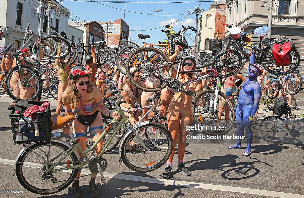 World Naked Bike Ride in Melbourne