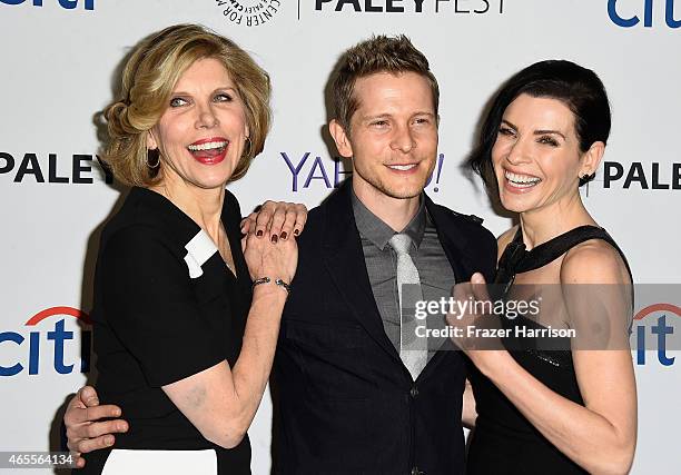 Actors Christine Baranski, Julianna Margullies and Matt Czuchry arrive at The Paley Center For Media's 32nd Annual PALEYFEST LA - "The Good Wife" at...