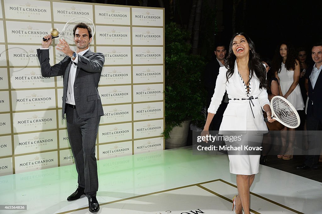 Moet & Chandon Honor Brand Ambassador Roger Federer's History-Making 1,000th Career Win