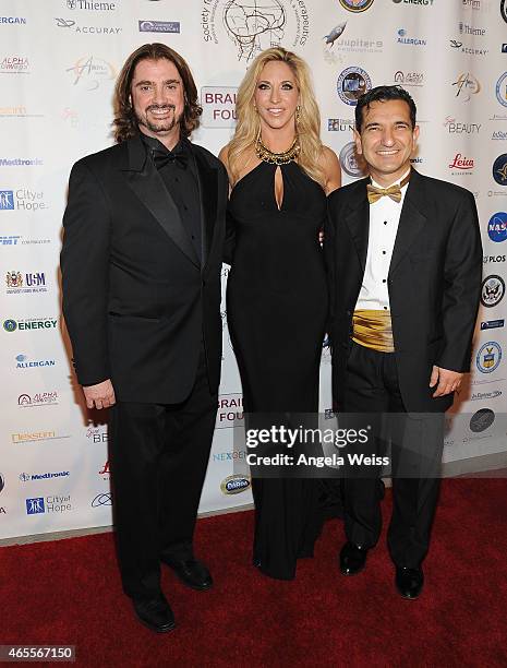 Harry Kloor, Member of the Gala Committee-Chemist and Physicist, Miss United Nation International 2014 Carla Gonzalez and Babak Kateb, Chairman of...