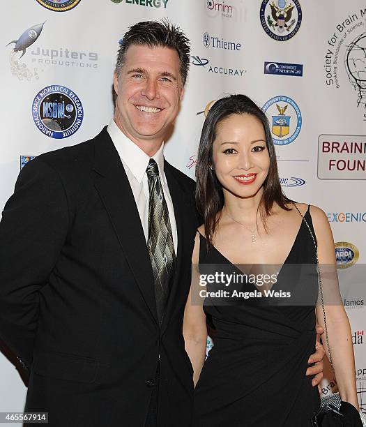 Joel Crandall and Eiko Nijo attend Society For Brain Mapping And Therapeutics 12th Annual World Congress Black Tie Gala at Millennium Biltmore Hotel...