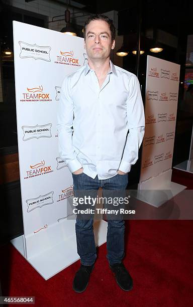 Actor Justin Kirk attends Raising The Bar To End Parkinson's at Public School 818 on March 7, 2015 in Sherman Oaks, California.