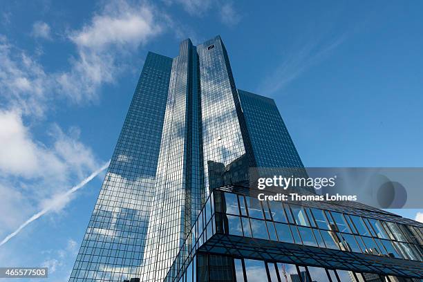 The Deutsche Bank AG headquarters pictured on January 27, 2014 in Frankfurt am Main, Germany. Deutsche Bank AG, Germany's largest lender,...