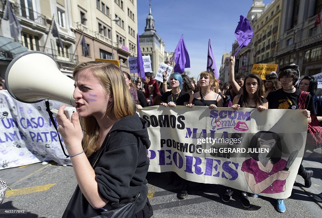 SPAIN-WOMEN-DAY-RIGHTS