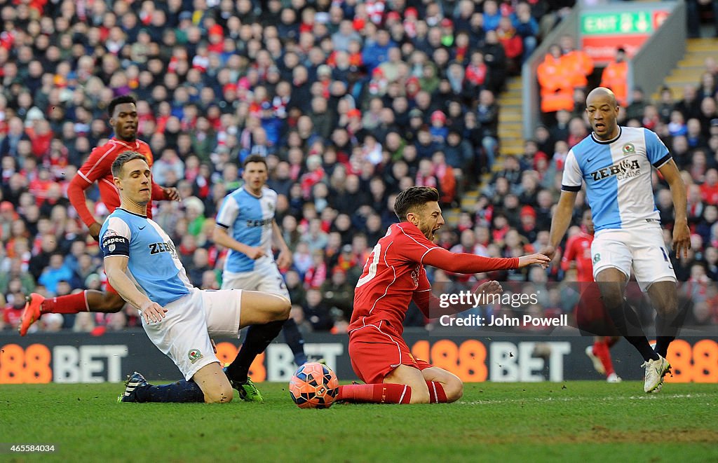 Liverpool v Blackburn Rovers - FA Cup Quarter Final