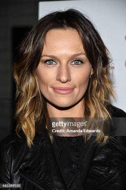 Actress Michaela McManus arrives at the Raising The Bar To End Parkinson's event at Public School 818 on March 7, 2015 in Sherman Oaks, California.
