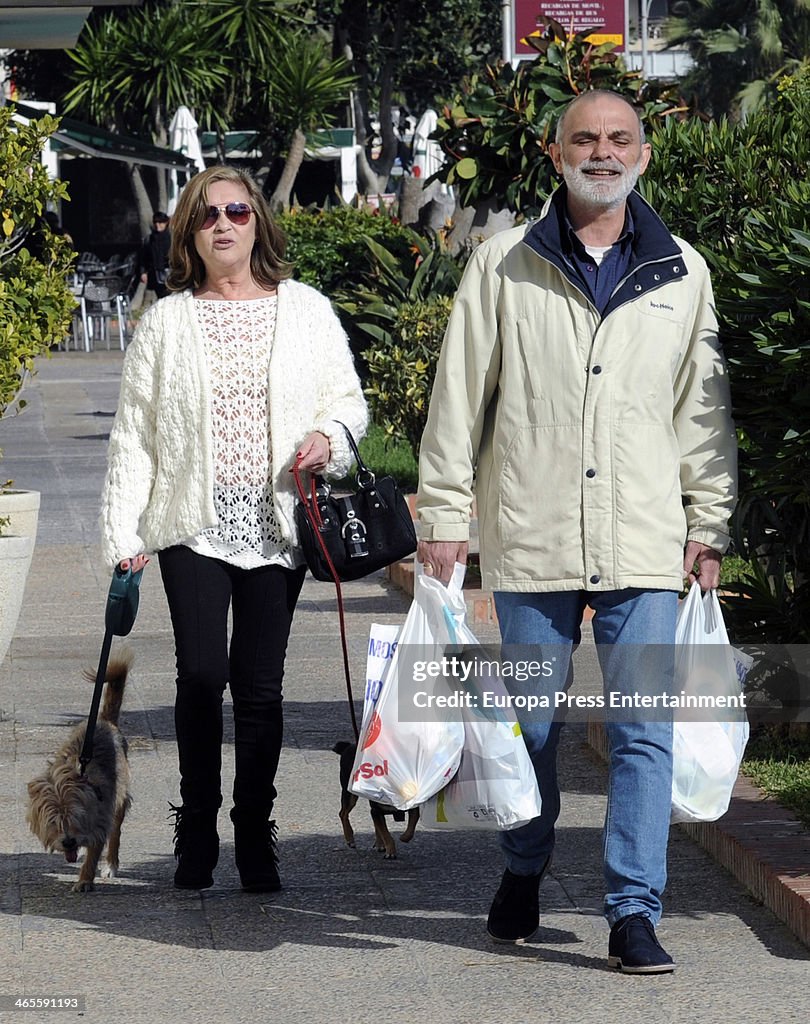 Pepa Flores 'Marisol' Sighting In Malaga - January 09, 2014