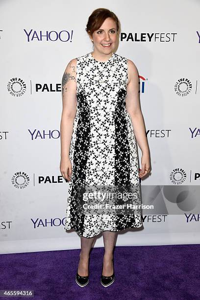 Creator/Executive producer Lena Dunham attends The Paley Center For Media's 32nd Annual PALEYFEST LA - "Girls" at Dolby Theatre on March 8, 2015 in...