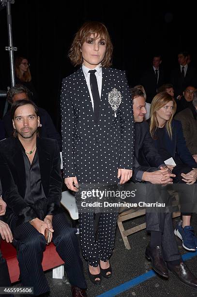 Noomi Rapace attends the Givenchy show as part of the Paris Fashion Week Womenswear Fall/Winter 2015/2016 on March 8, 2015 in Paris, France.