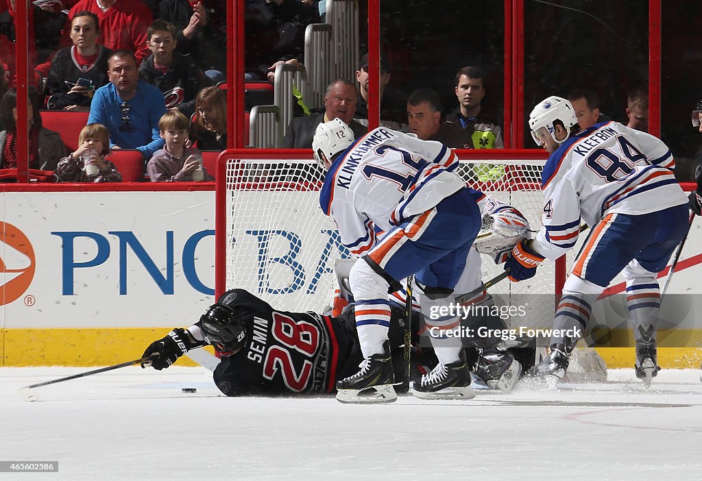 Edmonton Oilers v Carolina Hurricanes