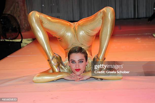 Nina Burri attends the Lambertz Monday Night at Alter Wartesaal on January 27, 2014 in Cologne, Germany.