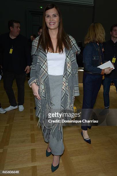 Marina Hands attends the Chloe show as part of the Paris Fashion Week Womenswear Fall/Winter 2015/2016 on March 8, 2015 in Paris, France.