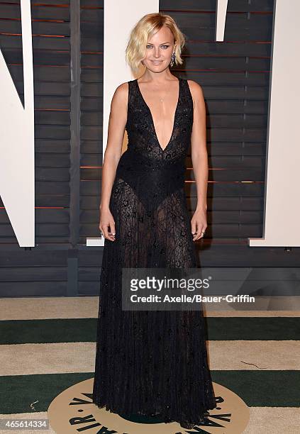 Actress Malin Akerman arrives at the 2015 Vanity Fair Oscar Party Hosted By Graydon Carter at Wallis Annenberg Center for the Performing Arts on...