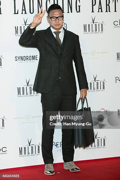 Chong Te-Se of Suwon Bluewings attends the Moldir Launching Party on January 24, 2014 in Seoul, South Korea.