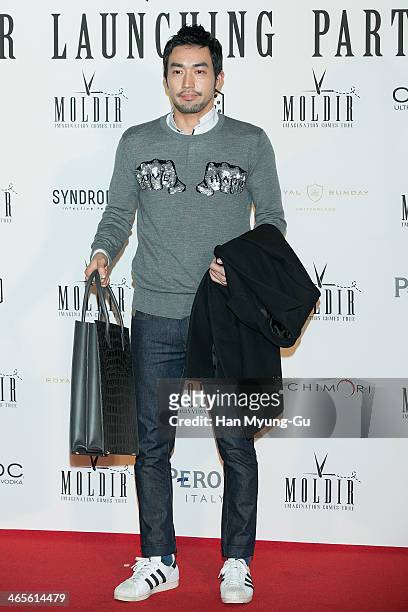 Japanese actor and model Otani Ryohei attends the Moldir Launching Party on January 24, 2014 in Seoul, South Korea.
