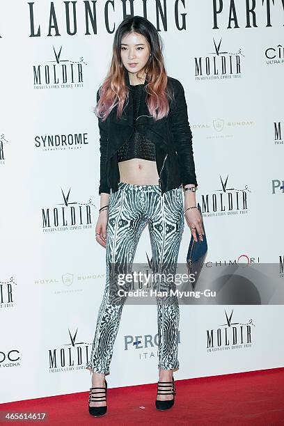 South Korean model Irene attends the Moldir Launching Party on January 24, 2014 in Seoul, South Korea.