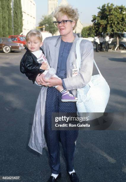 Actress Melanie Griffith and son Alexander Bauer attend "Vote Yes on Proposition 65!" Benefit to Support the Toxic Waste Initiative on September 26,...