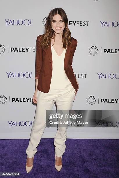 Actress Allison Williams attends The Paley Center For Media's 32nd Annual PALEYFEST LA - 'Girls' at Dolby Theatre on March 8, 2015 in Hollywood,...