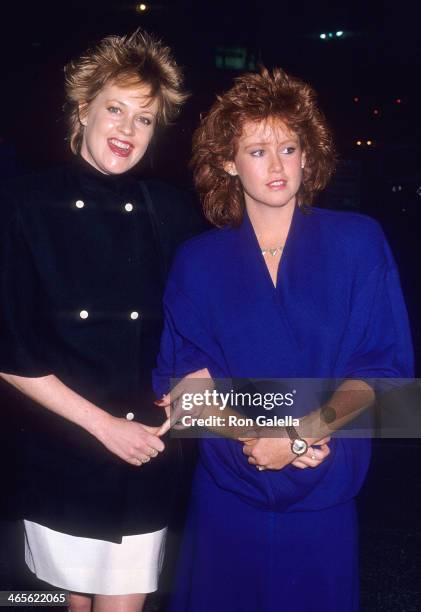 Actress Melanie Griffith and half-sister Tracy Griffith attend 1988 Presidential Campaign: Democratic Nominee Gary Hart's Campaign Benefit on April...