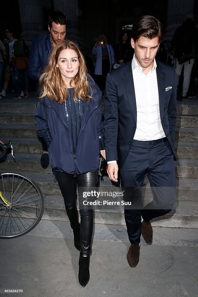 Celebrity Sightings On Day 6  Of Paris Fashion Week Fall Winter 2015/2016