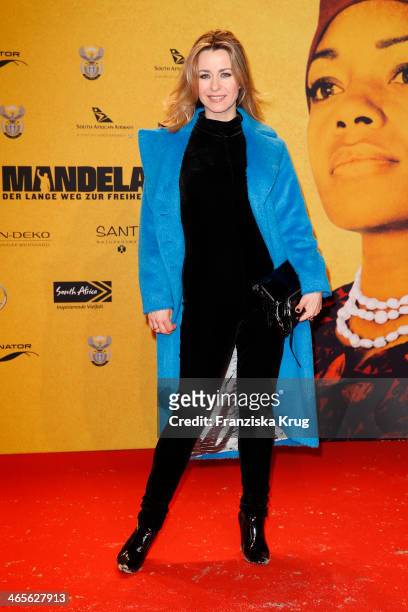 Bettina Cramer attends the premiere of the film 'Mandela: Long Walk to Freedom' at Zoo Palast on January 28, 2014 in Berlin, Germany.