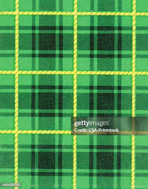 green plaid - whisky stock illustrations