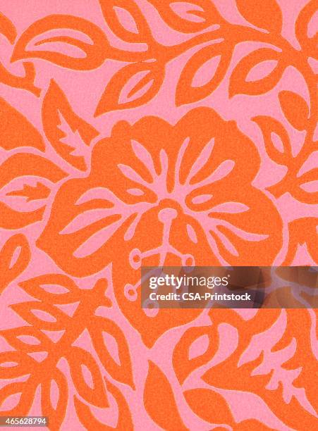 flower pattern - hibiscus flower pattern stock illustrations