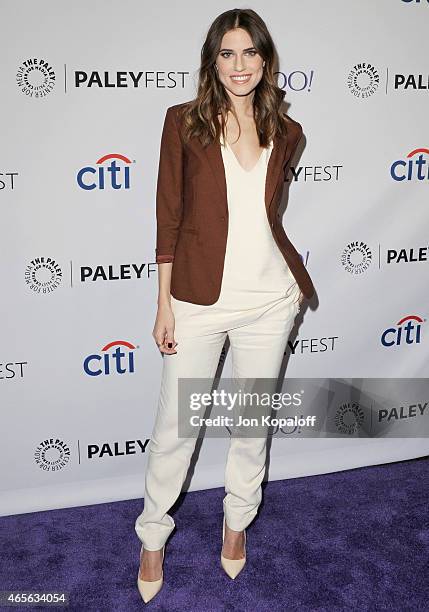 Actress Allison Williams arrives at The Paley Center For Media's 32nd Annual PALEYFEST LA - "Girls" at Dolby Theatre on March 8, 2015 in Hollywood,...