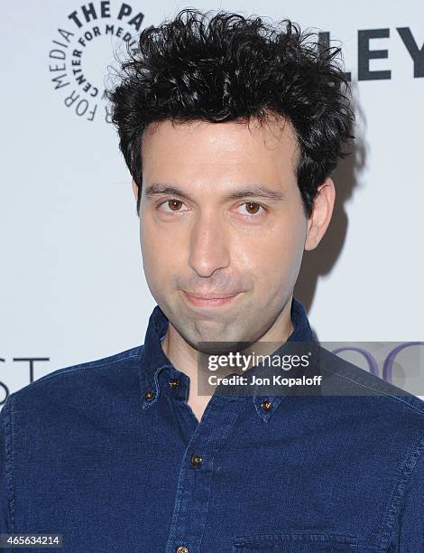 Actor Alex Karpovsky arrives at The Paley Center For Media's 32nd Annual PALEYFEST LA - "Girls" at Dolby Theatre on March 8, 2015 in Hollywood,...