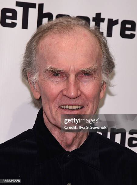 Actor Robert Hogan attends "The Liquid Plane" Opening Night Party at Signature Theatre Company's The Pershing Square Signature Center on March 8,...