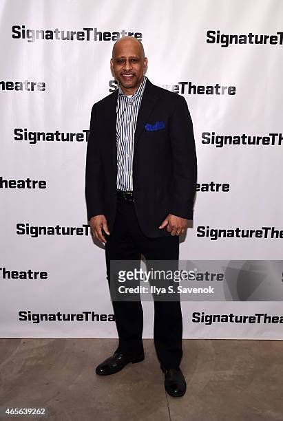 Ruben Francis James attends "The Liquid Plane" Opening Night Party at Signature Theatre Company's The Pershing Square Signature Center on March 8,...