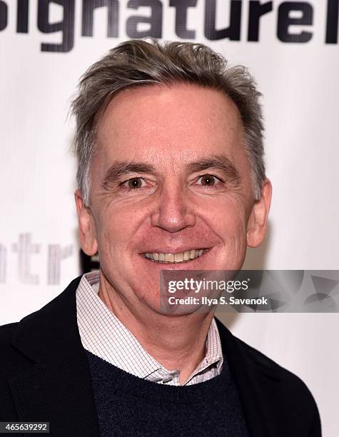 James Houghton attends "The Liquid Plane" Opening Night Party at Signature Theatre Company's The Pershing Square Signature Center on March 8, 2015 in...