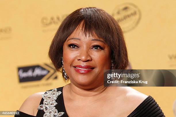 Zindzi Mandela attends the premiere of the film 'Mandela: Long Walk to Freedom' at Zoo Palast on January 28, 2014 in Berlin, Germany.