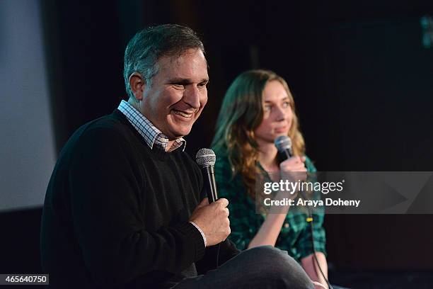 Wayne Federman and Lauren Lapkus attend the 4th Annual Wayne Federman International Film Festival at Cinefamily on March 8, 2015 in Los Angeles,...