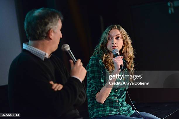 Wayne Federman and Lauren Lapkus attend the 4th Annual Wayne Federman International Film Festival at Cinefamily on March 8, 2015 in Los Angeles,...