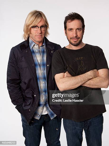 Director Michael Cuesta and actor Ron Eldard are photographed on April 25, 2011 in New York City.