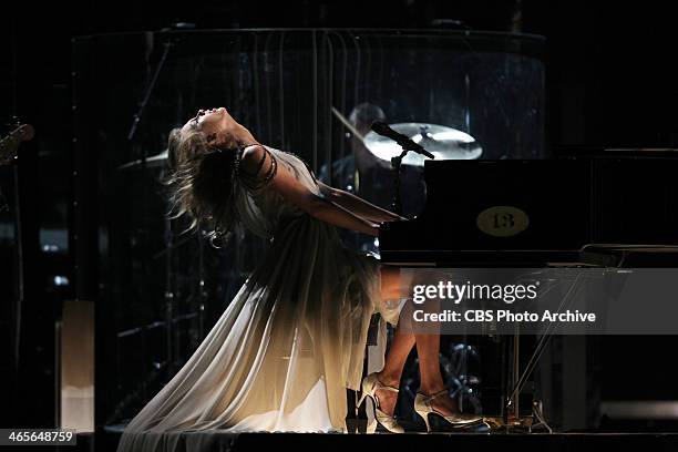Taylor Swift performs during THE 56TH ANNUAL GRAMMY AWARDS music industry's premier event takes place Sunday, Jan. 26 at STAPLES Center in Los...