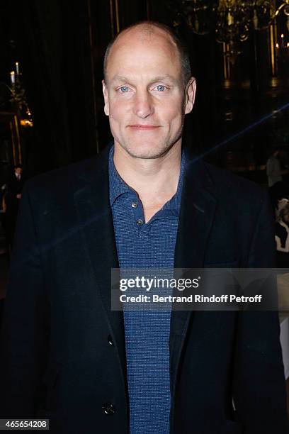 Actor Woody Harrelson attends the Stella McCartney show as part of the Paris Fashion Week Womenswear Fall/Winter 2015/2016 on March 9, 2015 in Paris,...