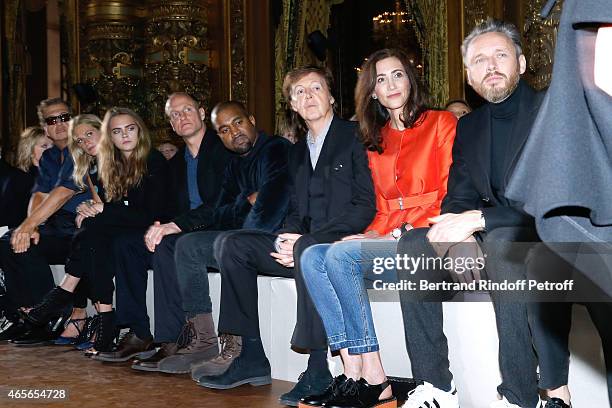 Mario Testino, Poppy Delevingne, Cara Delevingne, Woody Harrelson, Kanye West, Paul McCartney, his wife Nancy Shevell and Husband of Stella,...