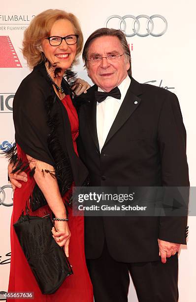 Elmar Wepper and his wife Anita during the German Filmball 2015 at Hotel Bayerischer Hof on January 17, 2015 in Munich, Germany.