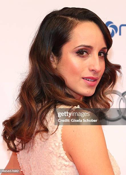 Stephanie Stumph during the German Filmball 2015 at Hotel Bayerischer Hof on January 17, 2015 in Munich, Germany.