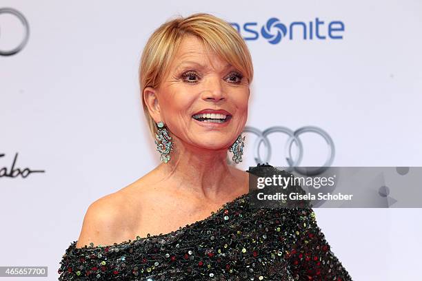 Uschi Glas during the German Filmball 2015 at Hotel Bayerischer Hof on January 17, 2015 in Munich, Germany.