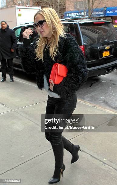 Kate Hudson is seen on January 28, 2014 in New York City.