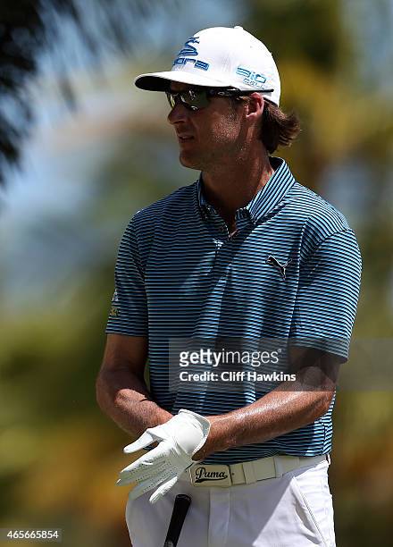 Will MacKenzie prepares to play his shot form the second tee during the final round of the Puerto Rico Open presented by Banco Popular on March 8,...