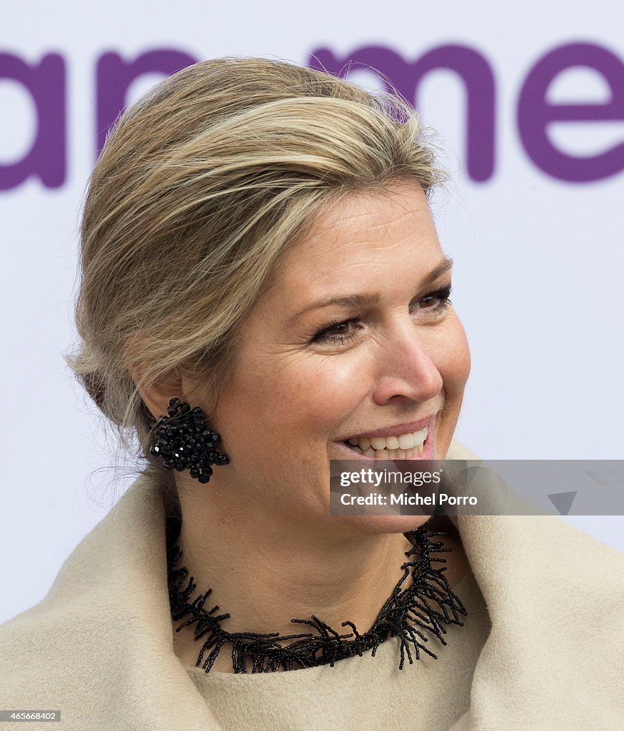 Queen Maxima Of The Netherlands Kicks Off Week Of Money 2015