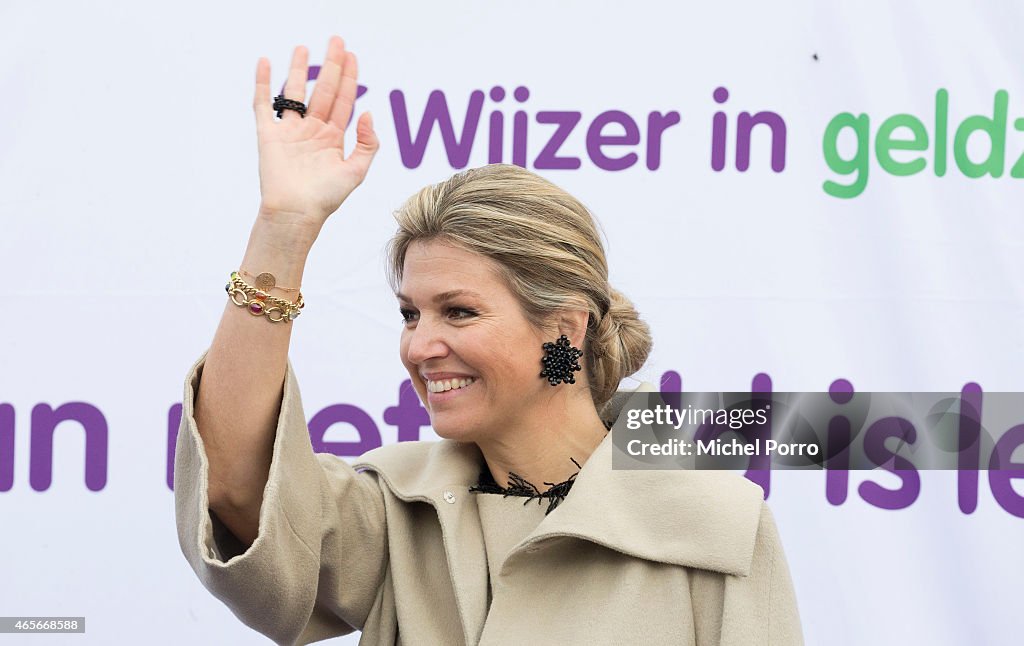 Queen Maxima Of The Netherlands Kicks Off Week Of Money 2015