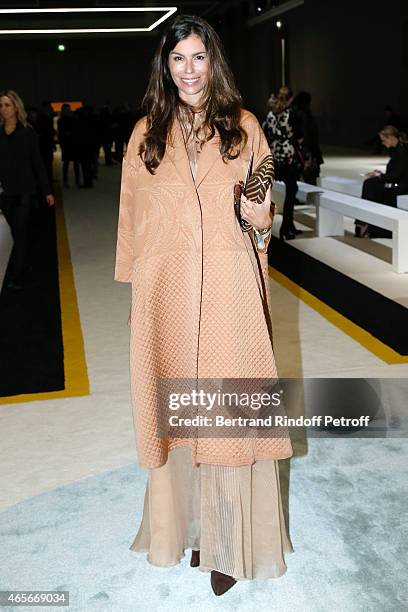 Christina Pitanguy attends the Giambattista Valli show as part of the Paris Fashion Week Womenswear Fall/Winter 2015/2016 on March 9, 2015 in Paris,...