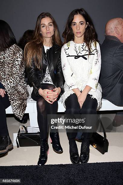 Sonia Sieff and Clotilde de Kersauzon Attend the Giambattista Valli show as part of the Paris Fashion Week Womenswear Fall/Winter 2015/2016 on March...