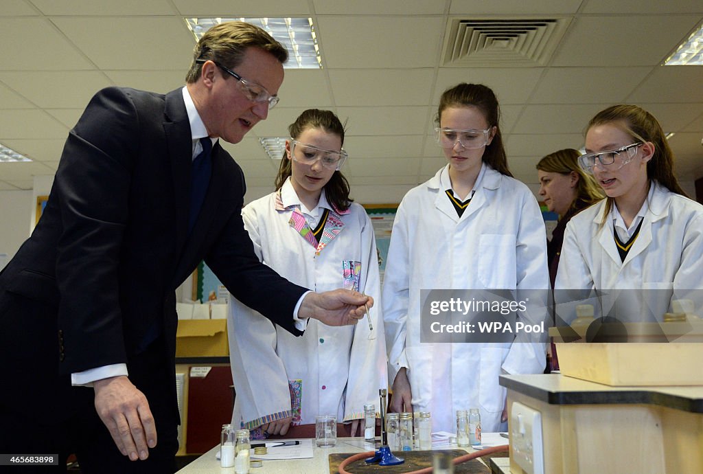 Prime Minister David Cameron Announces Free Schools Pledge