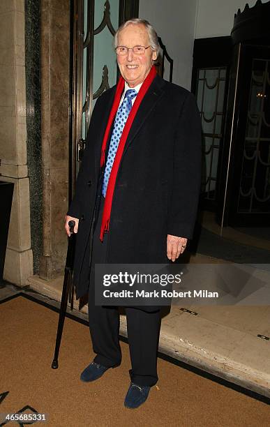 Nicholas Parsons at Claridges hotel ballroom on January 28, 2014 in London, England.